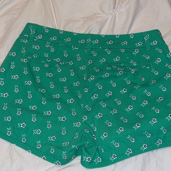 J Crew - size 6 - green shorts with flowers - EUC - Picture 7 of 7